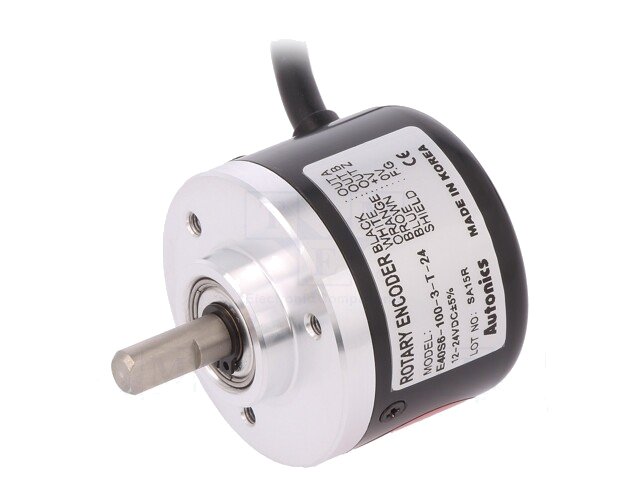 Encoder: incrementeel; Uvoed: 12÷24VDC; 100pulsen/omwenteling Encoder: incrementeel; Uvoed: 12÷24VDC; 100pulsen/omwenteling
